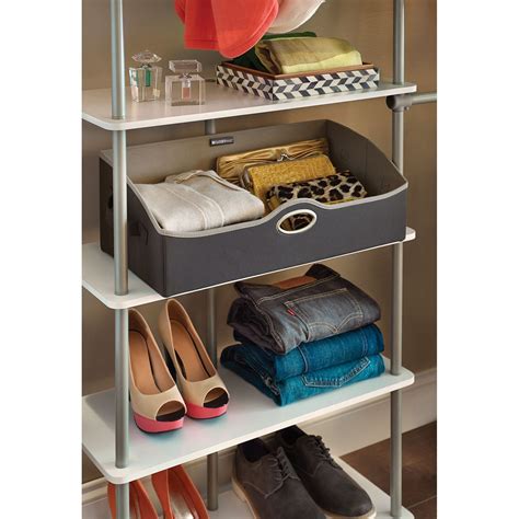 Clothes bins for closet - Kid's rooms, perhaps more than any other space, are particularly prone to clutter. In preparation for the inevitable messes, choose storage solutions that will conceal the chaos. Baskets, bins, and drawers are all excellent options. 27 of 36.